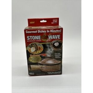 Stone Wave Microwave Cooker Ceramic Stoneware Gourmet Dishes Omelet Soup New Box